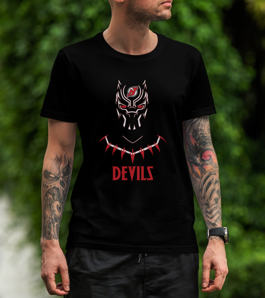 Black Panther New Jersey Devils Fans United T-Shirt