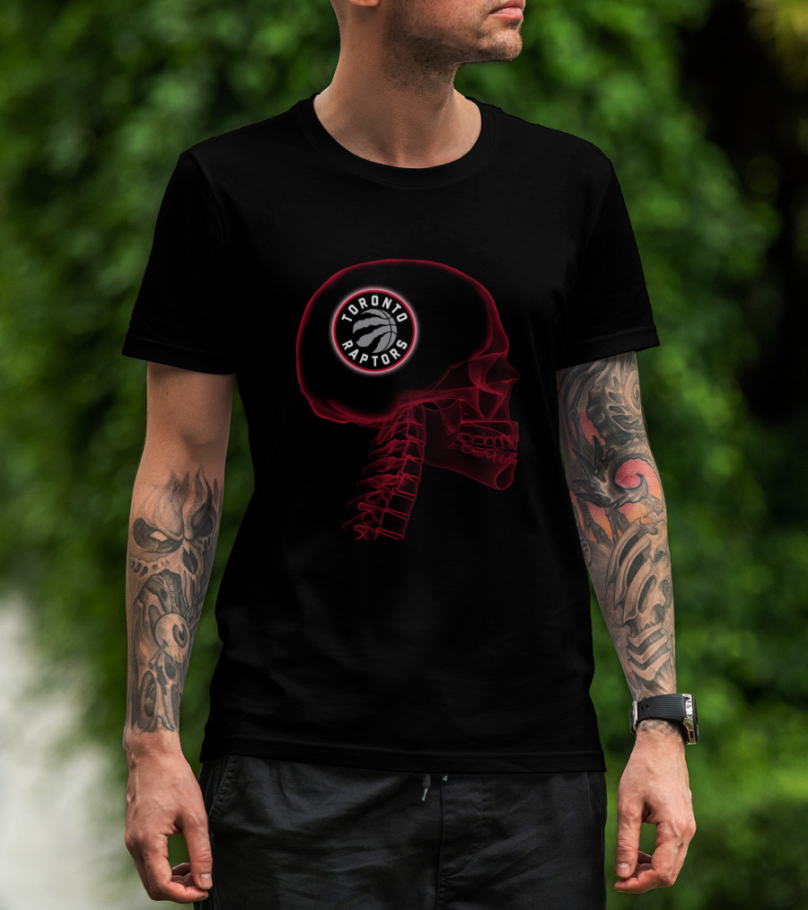 Toronto Raptors Skull Brain Halloween T-Shirt