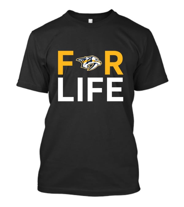 Nashville Predators Logo For Life Fan T-Shirt