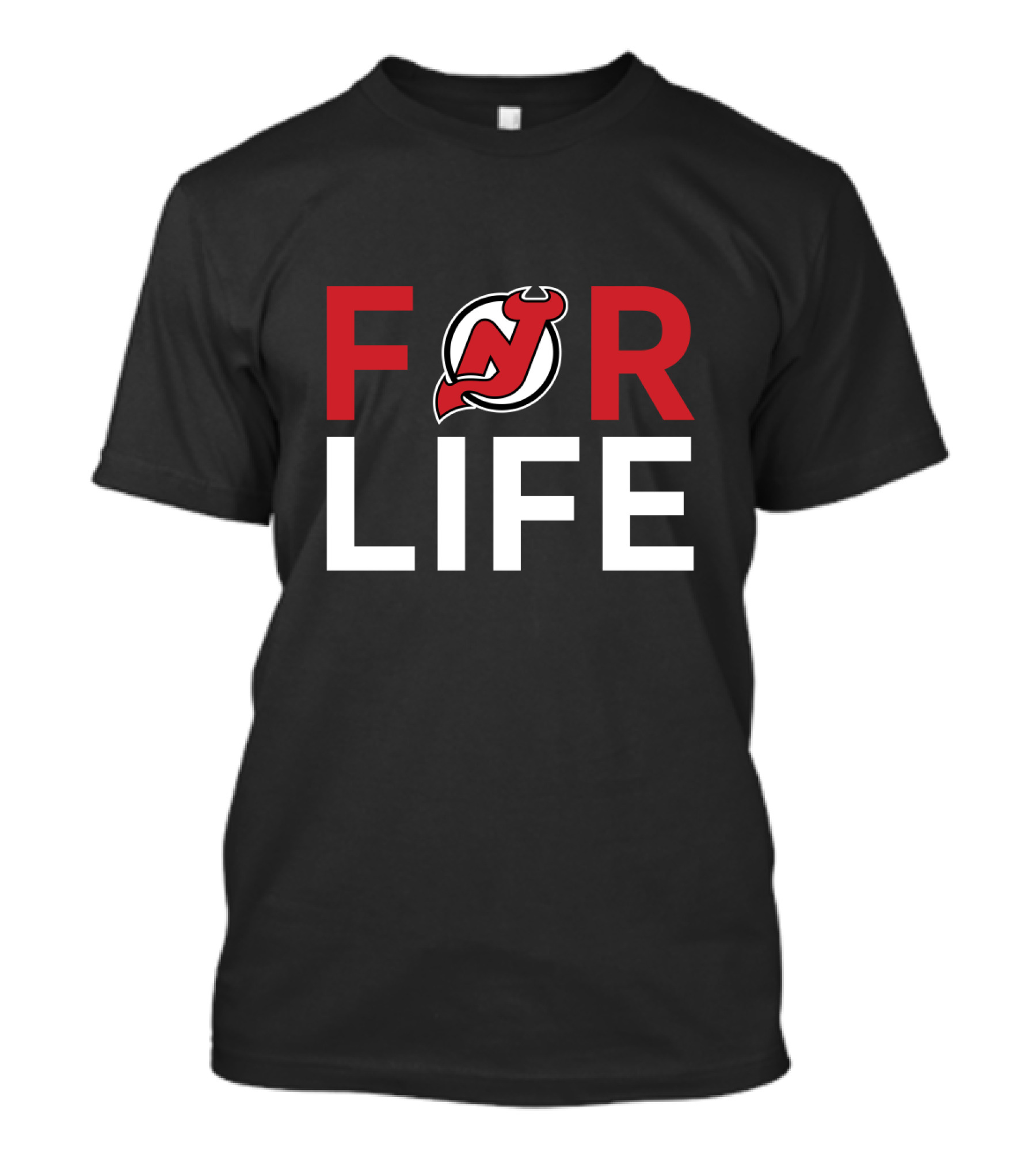 For Life New Jersey Devils Fans T-Shirt
