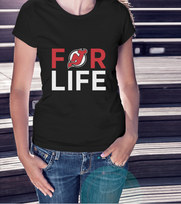 For Life New Jersey Devils Fans T-Shirt