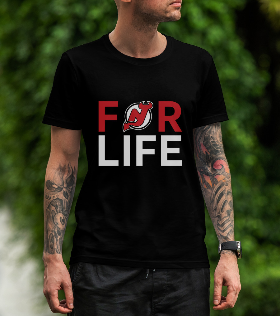 For Life New Jersey Devils Fans T-Shirt