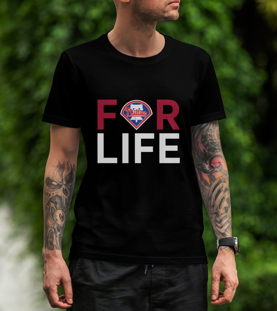 Philadelphia Phillies For Life Logo Fan T-Shirt