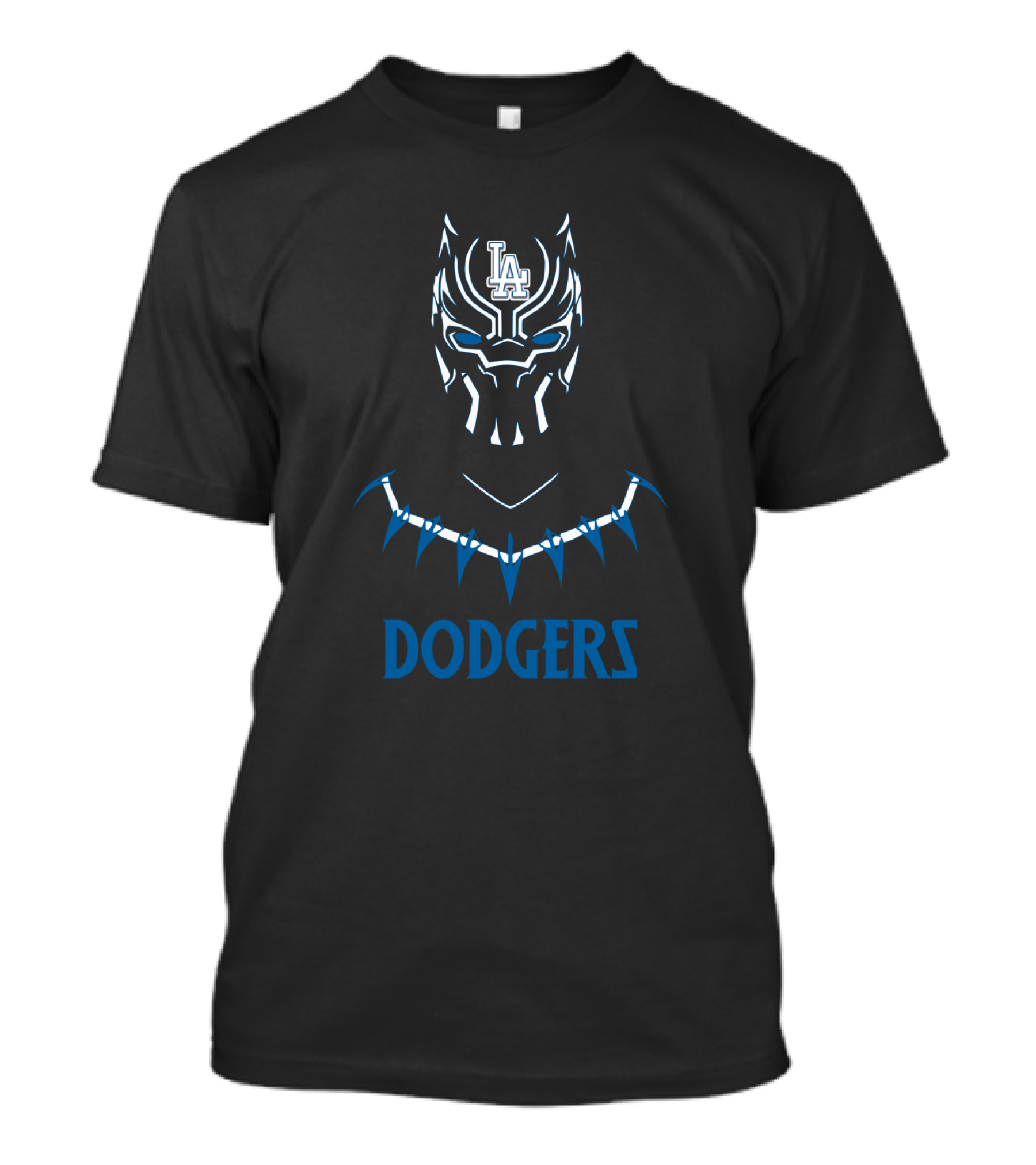 LA Dodgers Black Panther Fan Collaboration Dodgers Mascot T-Shirt