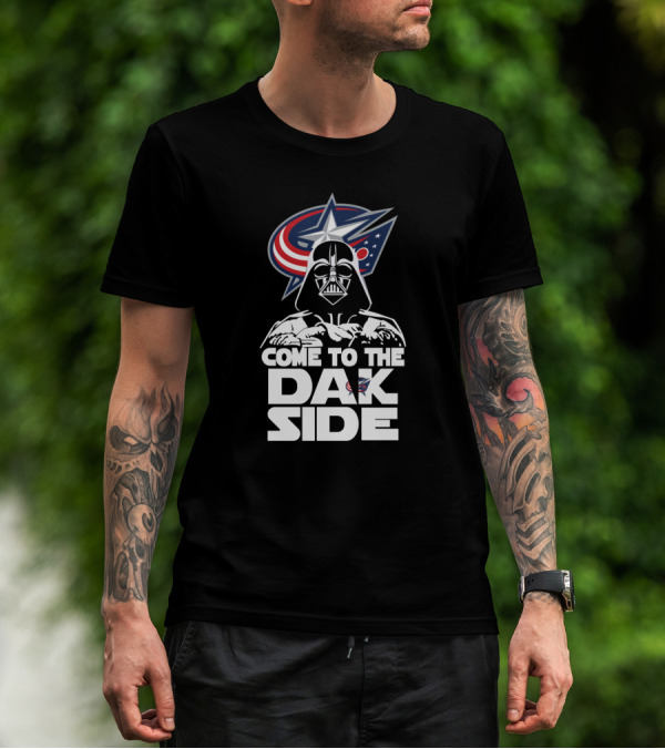 Come To The Dark Side Darth Vader Columbus Blue Jackets Fans T-Shirt