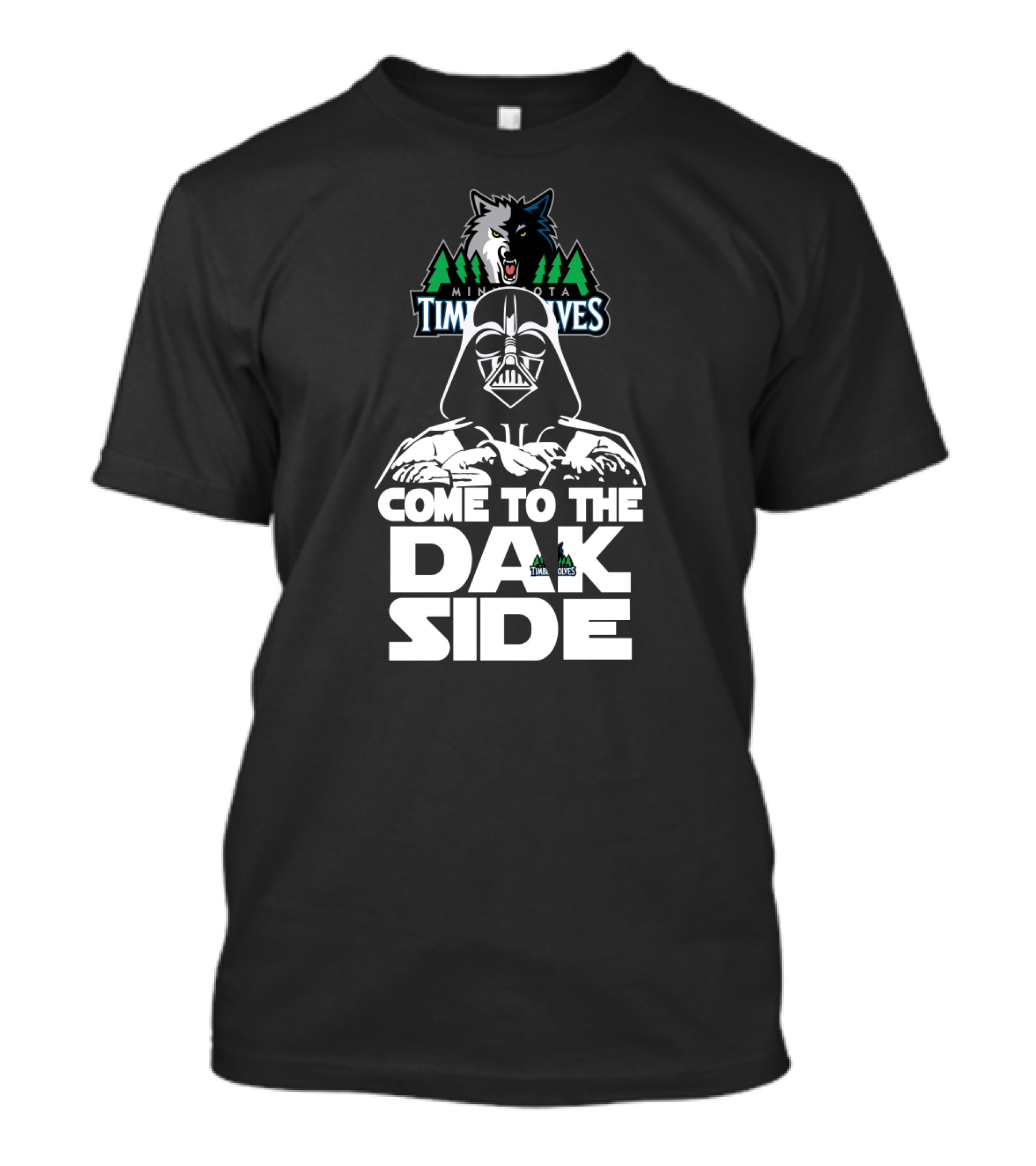 Darth Vader Come To The Dark Side Minnesota Timberwolves Fan T-Shirt