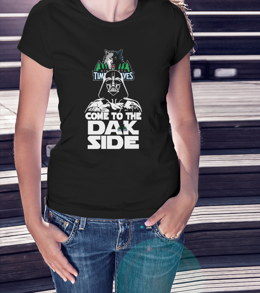 Darth Vader Come To The Dark Side Minnesota Timberwolves Fan T-Shirt