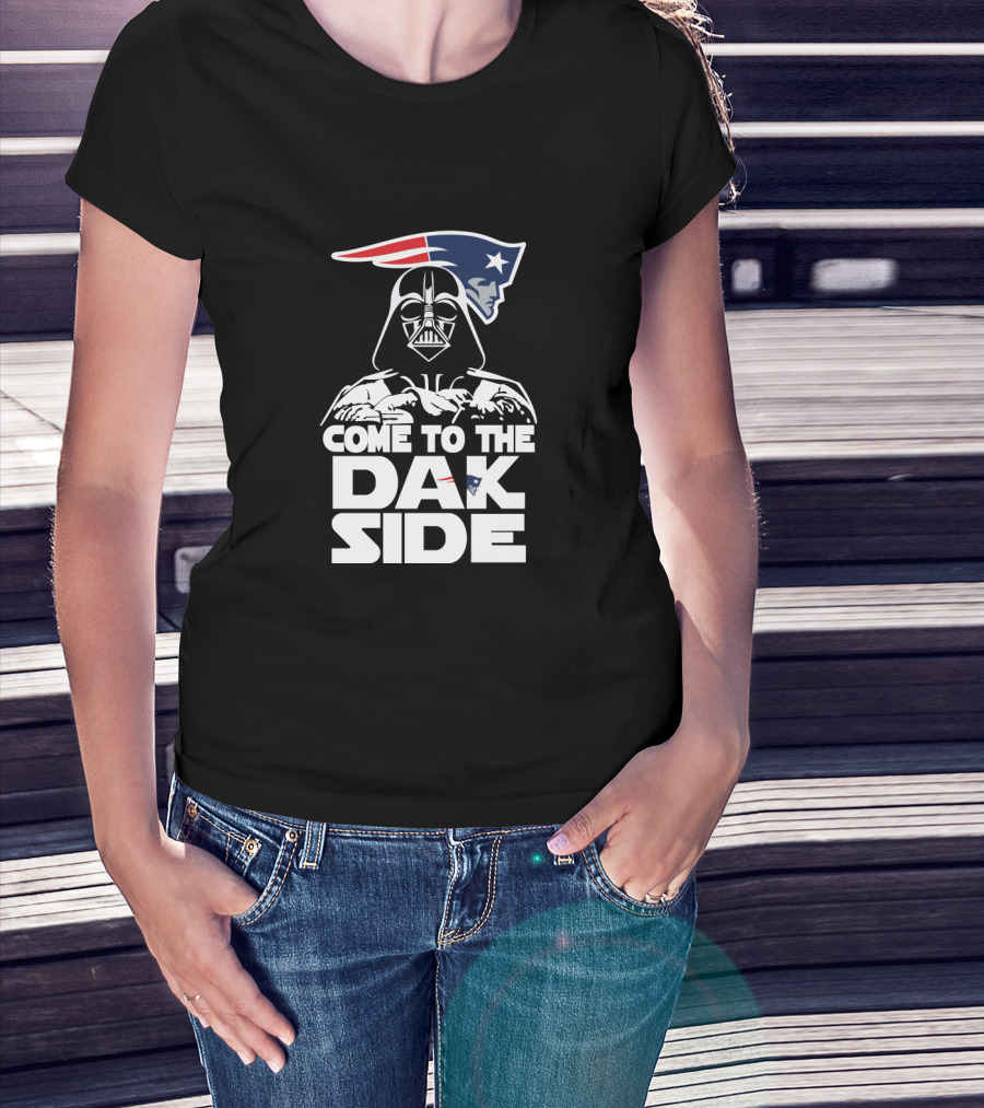 Come To The Dak Side Darth Vader New England Patriots Fan T-Shirt