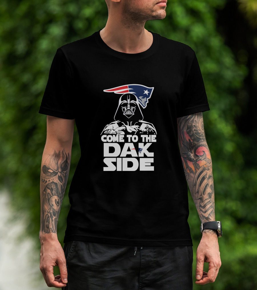 Come To The Dak Side Darth Vader New England Patriots Fan T-Shirt