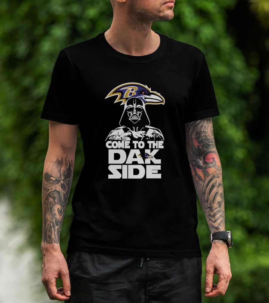 Darth Vader Baltimore Ravens Come To The Dark Side T-Shirt