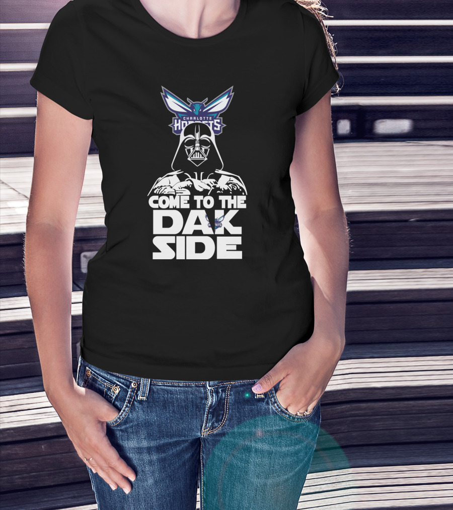 Darth Vader Come To The Dark Side Charlotte Hornets Fans T-Shirt