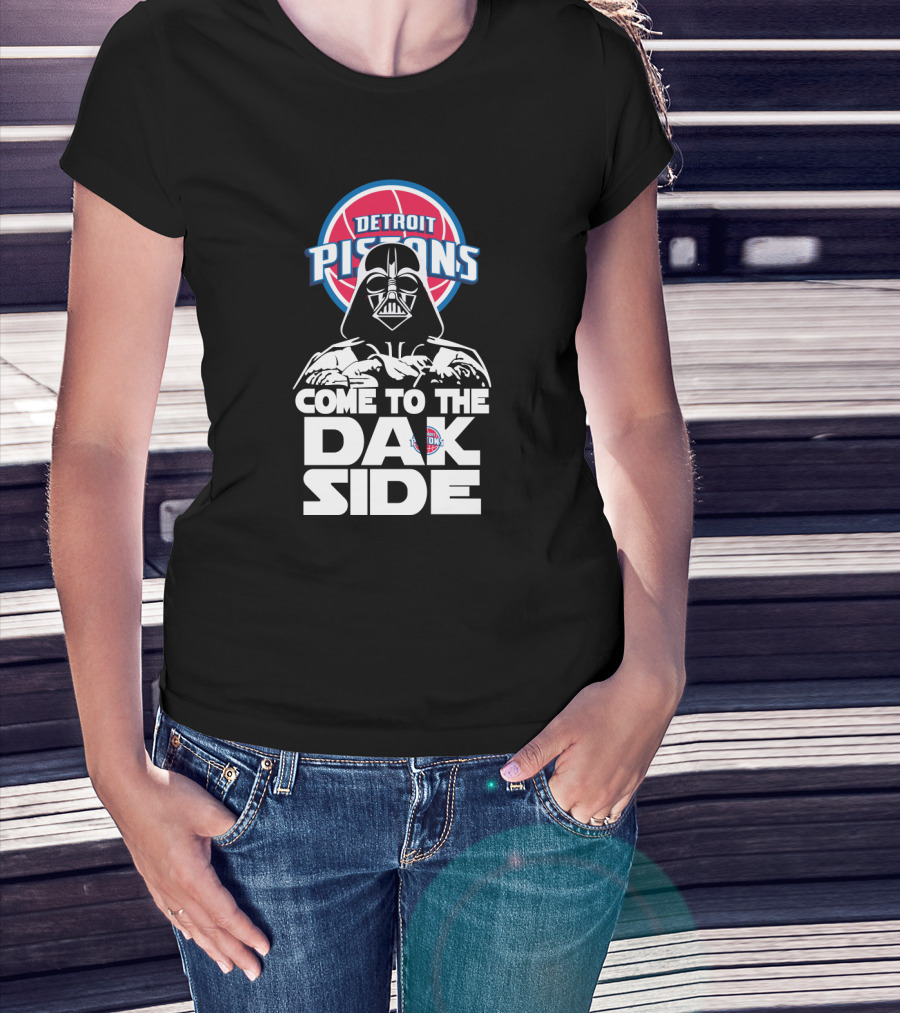 Detroit Pistons Darth Vader Come To The Dark Side T-Shirt