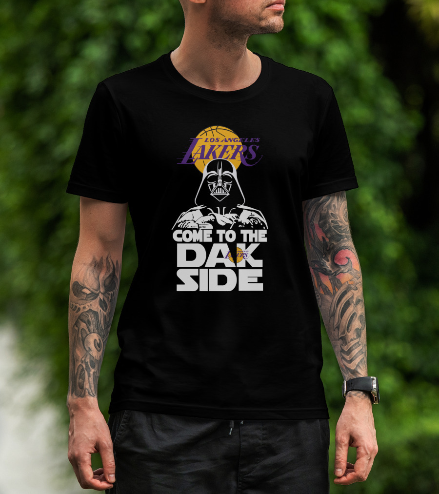 Los Angeles Lakers Come To The Dark Side Darth Vader Fusion T-Shirt