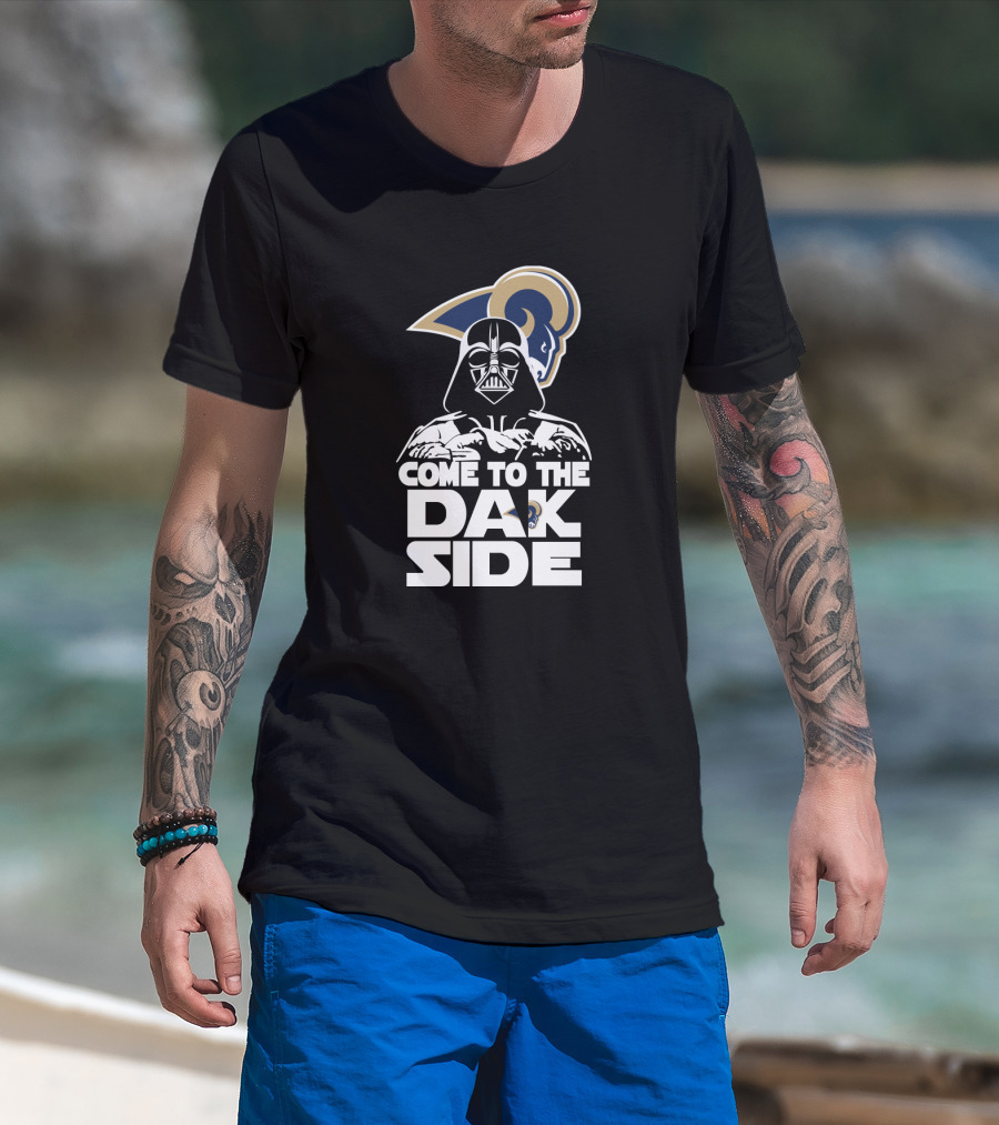 Darth Vader Come To The Dark Side Los Angeles Rams Fans T-Shirt