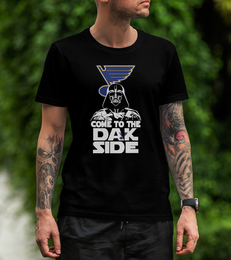 Come To The Dark Side Darth Vader St. Louis Blues Crossover Fans T-Shirt