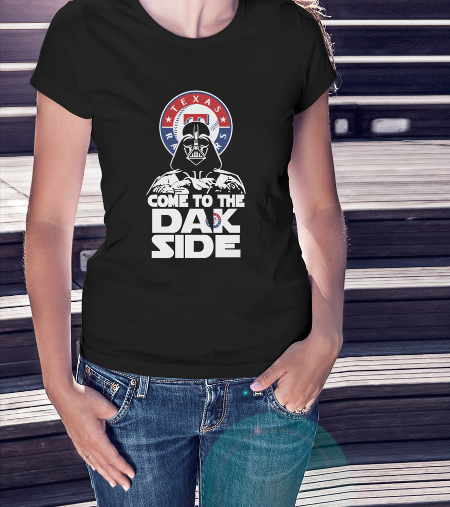 Come To The Dark Side Darth Vader Texas Rangers Fans T-Shirt