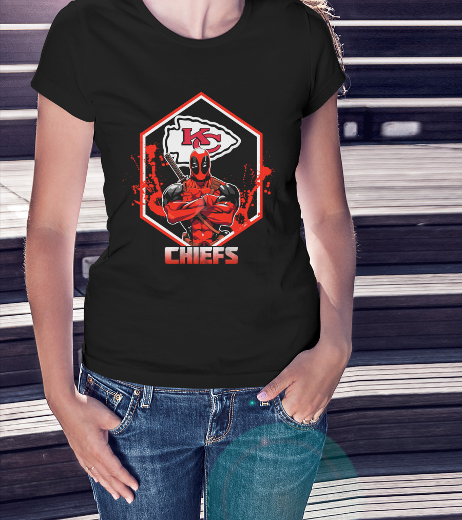 Deadpool Chiefs Kc Fans T-Shirt