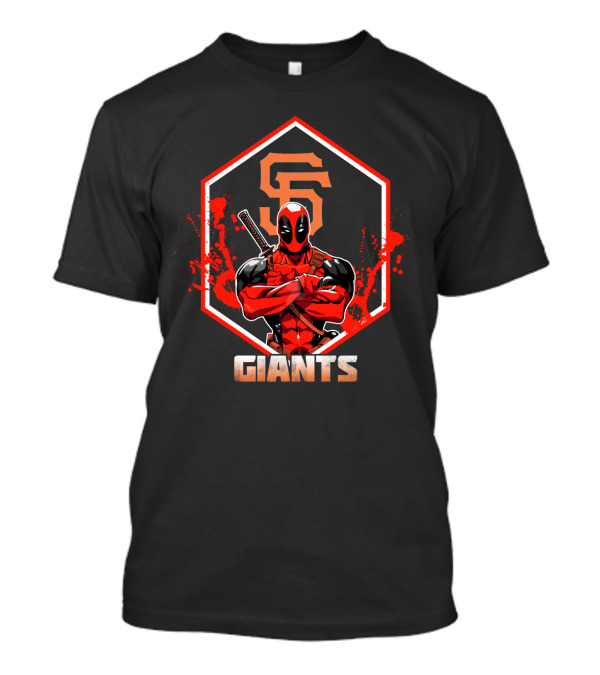 Deadpool San Francisco Giants Crossover Graphic Fan T-Shirt