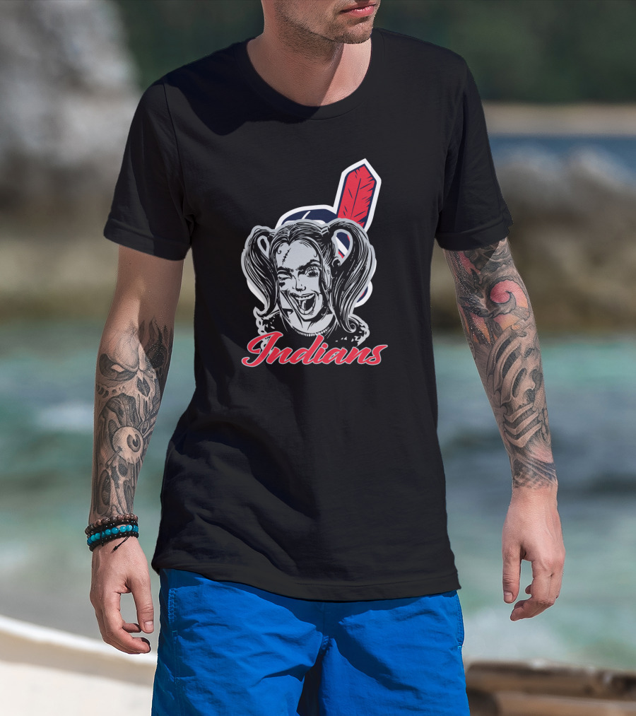 Indians Harley Quinn Fans T-Shirt