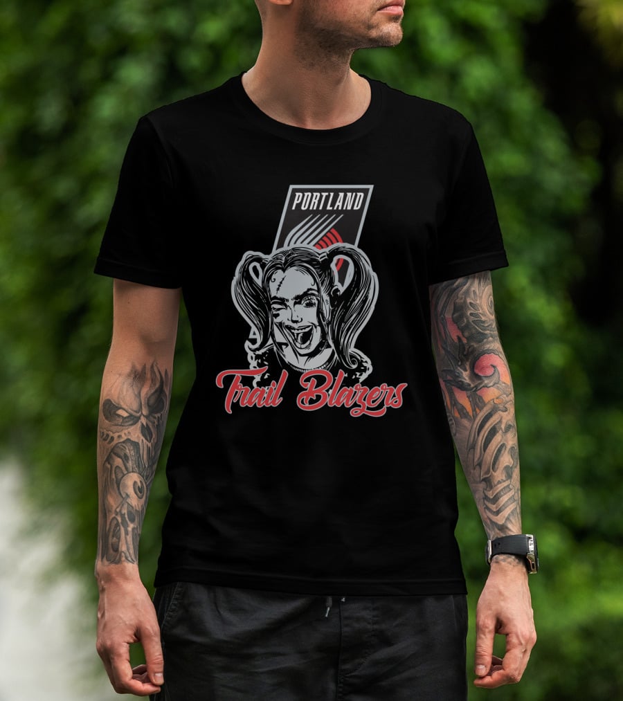 Portland Trail Blazers Harley Quinn Fan T-Shirt