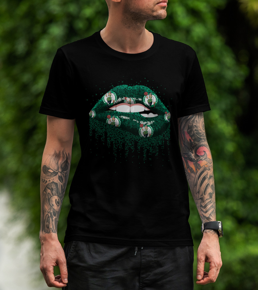 Boston Celtics Lips Fan Gear T-Shirt