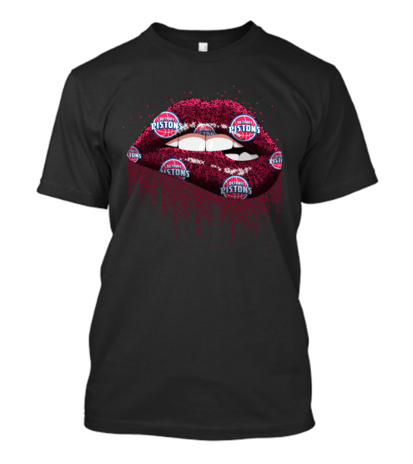 Detroit Pistons Lips Fan Spirit T-Shirt