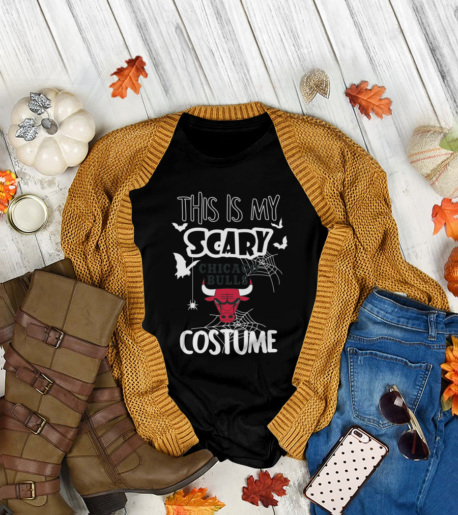 This Is My Scary Costume Chicago Bulls Halloween T-Shirt