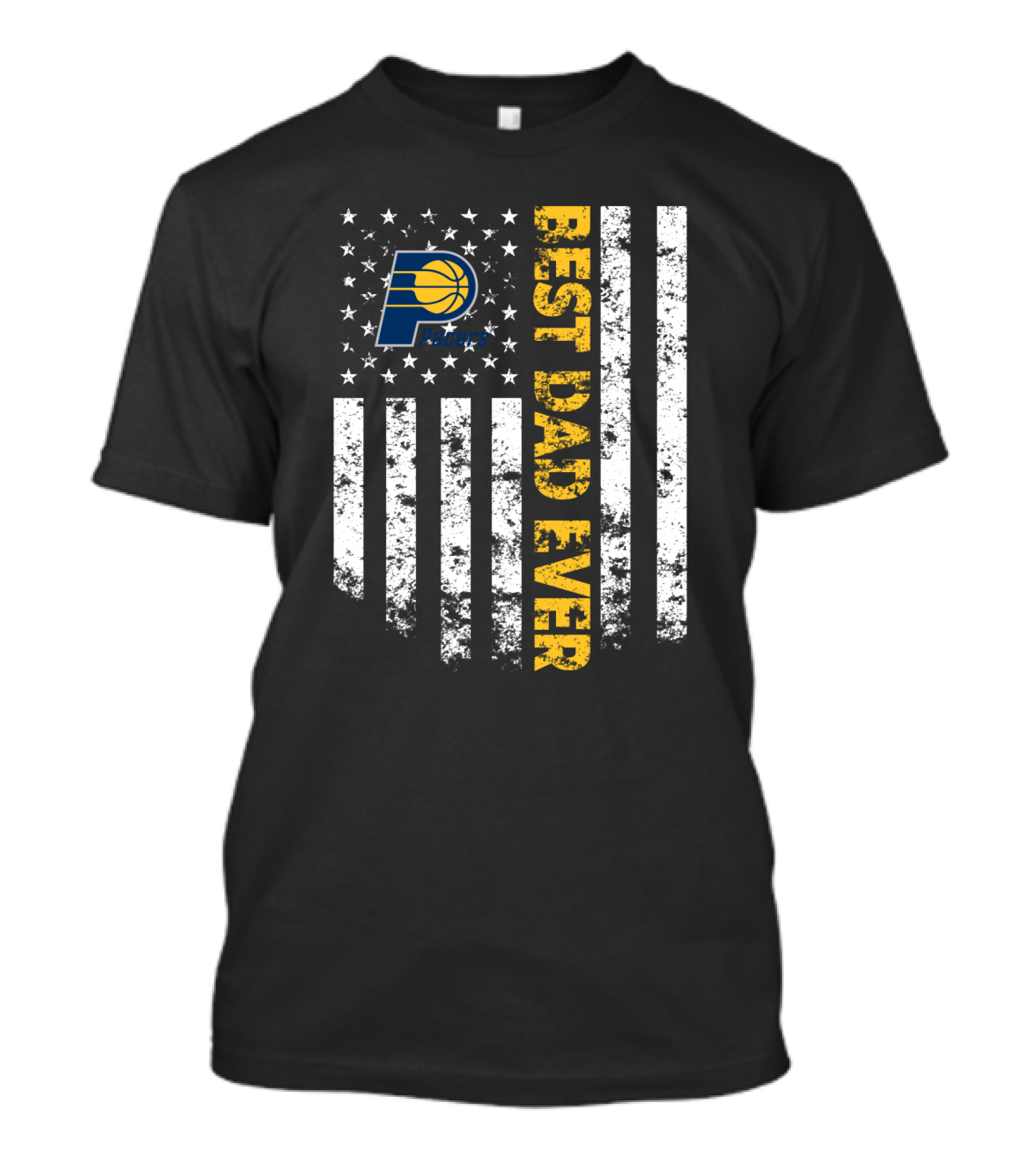 Best Dad Ever Indiana Pacers Flag T-Shirt