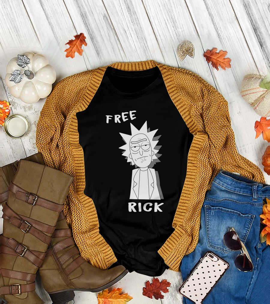 Rick and Morty Fans Unite for Free Rick Movement T-Shirt