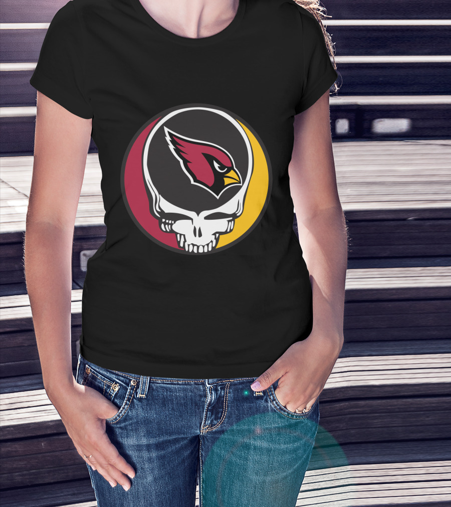 Grateful Dead Arizona Cardinals Skull T-Shirt