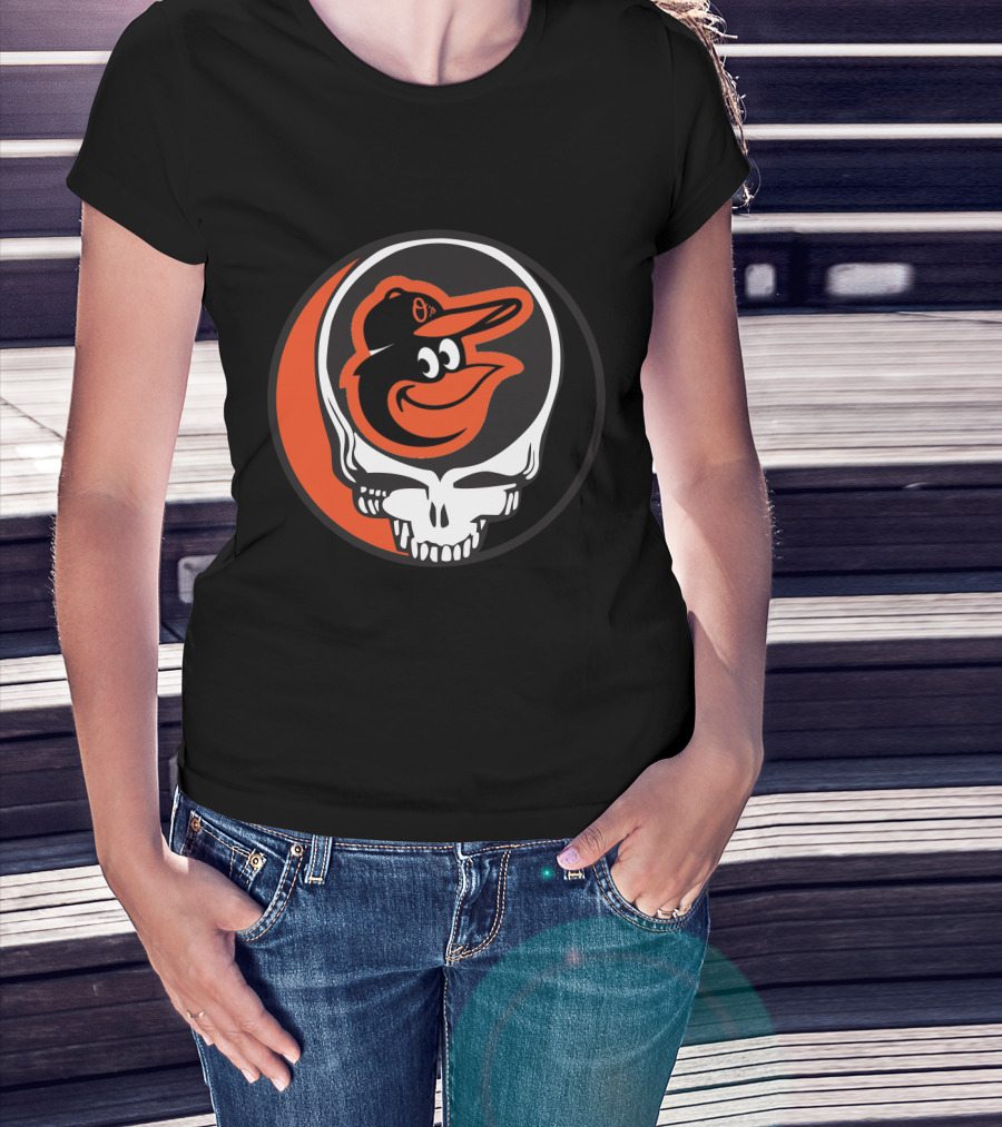 Grateful Dead Steal Your Face Baltimore Orioles Mashup T-Shirt