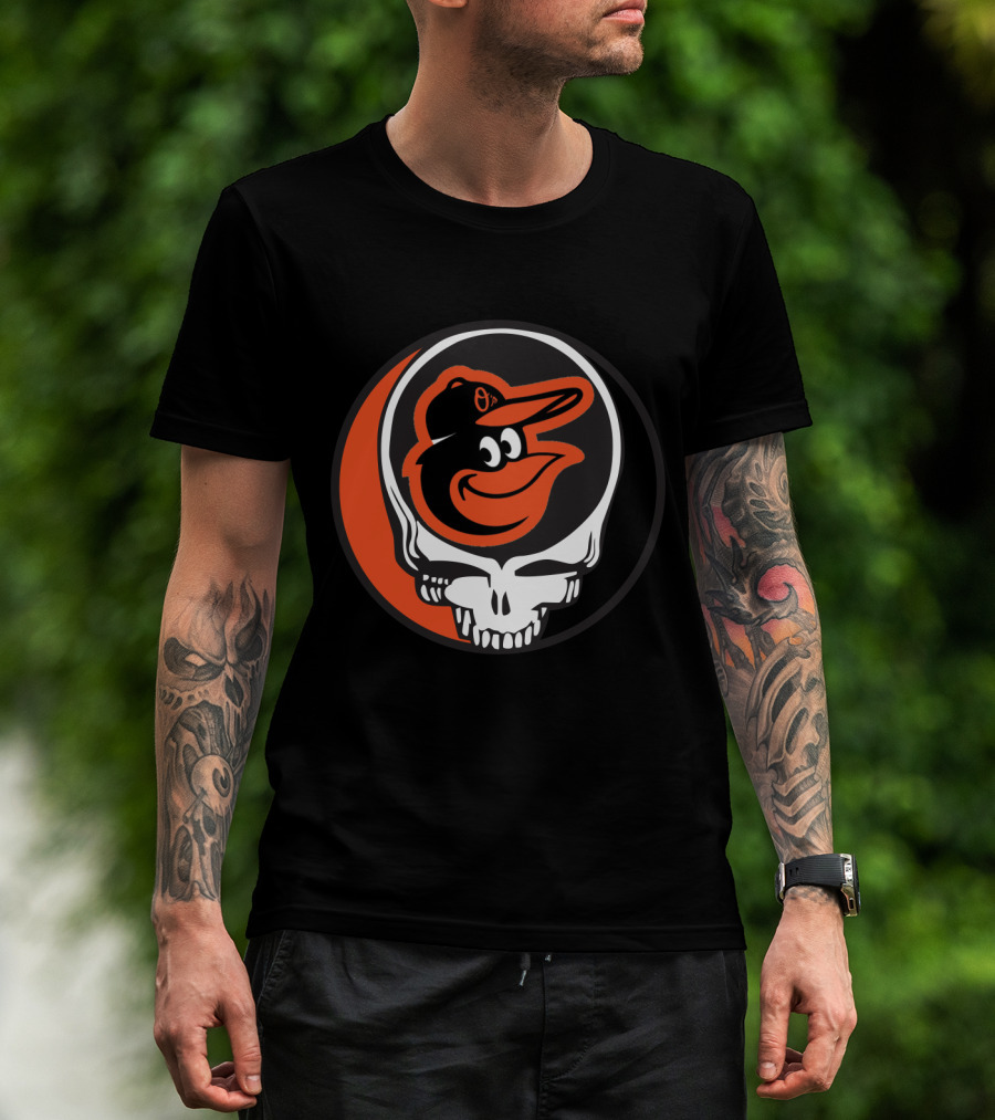 Grateful Dead Steal Your Face Baltimore Orioles Mashup T-Shirt