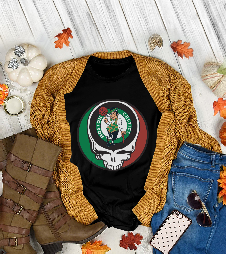 Boston Celtics Grateful Dead Collaboration T-Shirt
