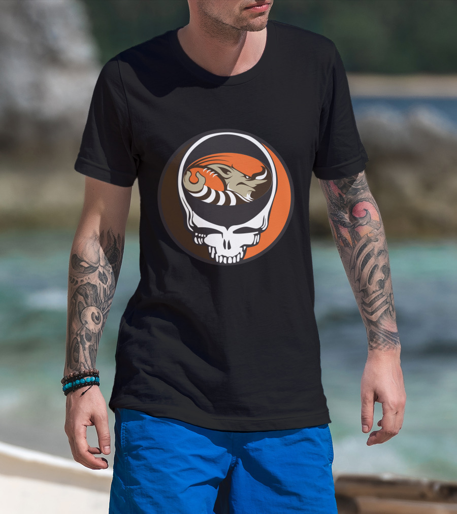 Grateful Dead Steal Your Face Cleveland Browns Football Enthusiast T-Shirt