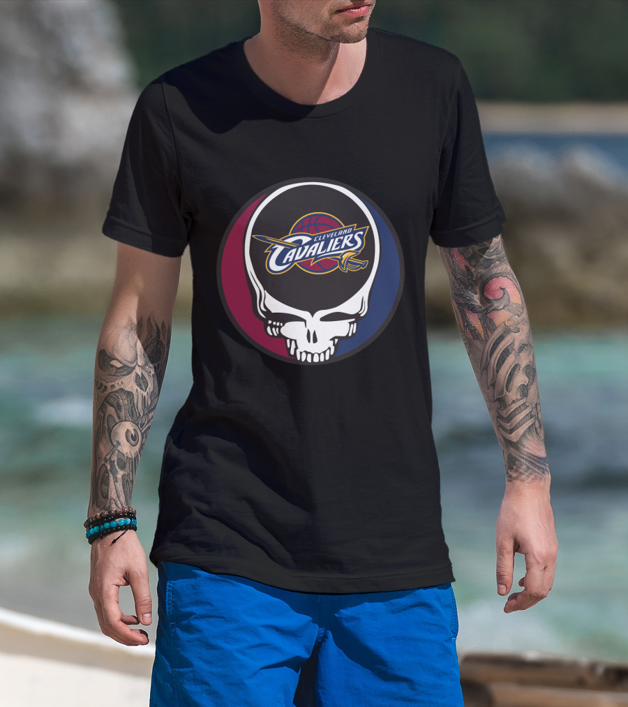 Cleveland Cavaliers Grateful Dead Skull T-Shirt