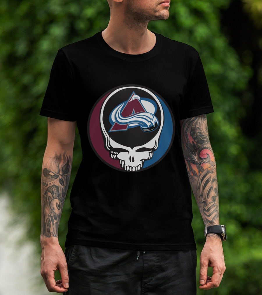 Colorado Avalanche Grateful Dead Steal Your Face Hockey Fan T-Shirt