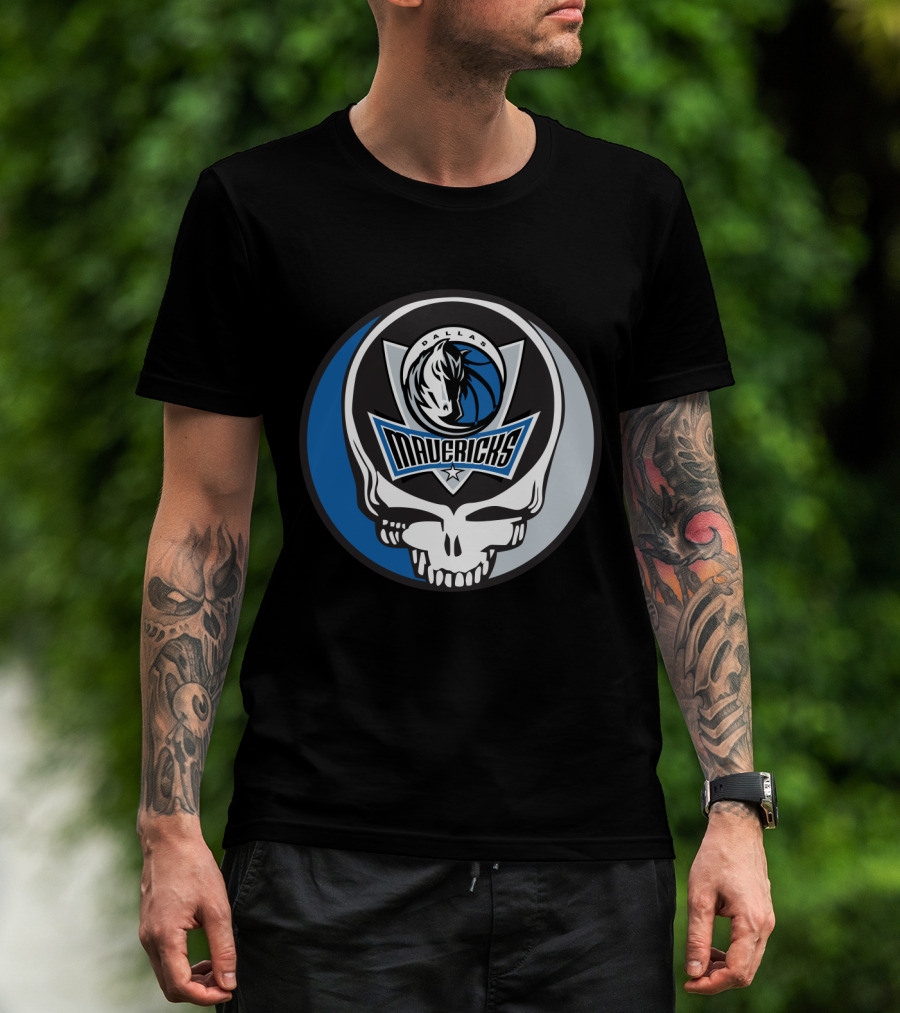 Grateful Dead Steal Your Face Dallas Mavericks Logo Combo T-Shirt
