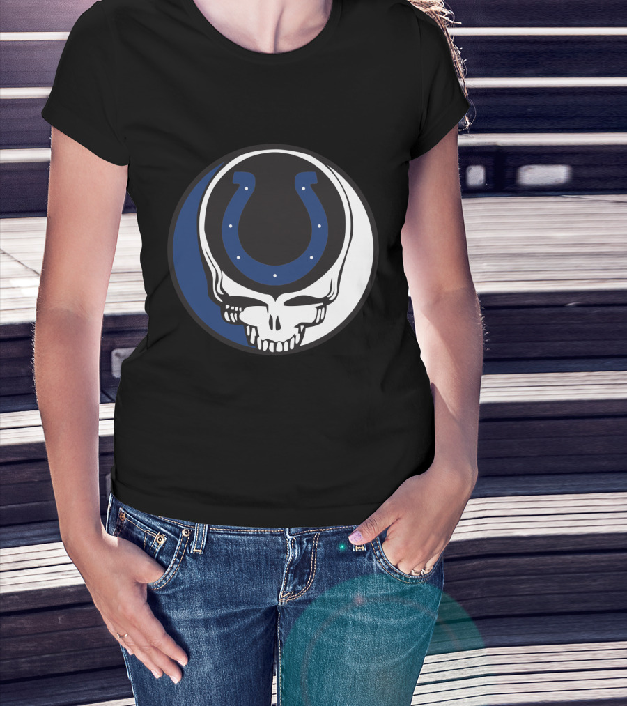 Grateful Dead Indianapolis Colts Skull T-Shirt