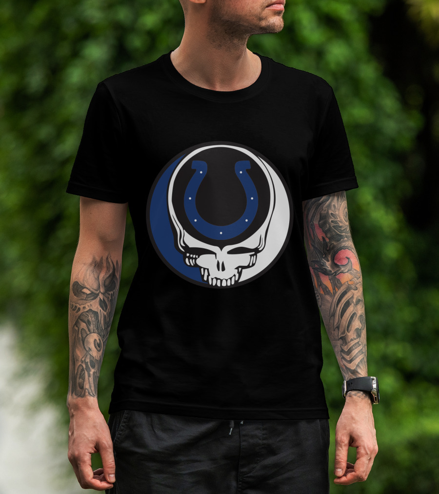 Grateful Dead Indianapolis Colts Skull T-Shirt