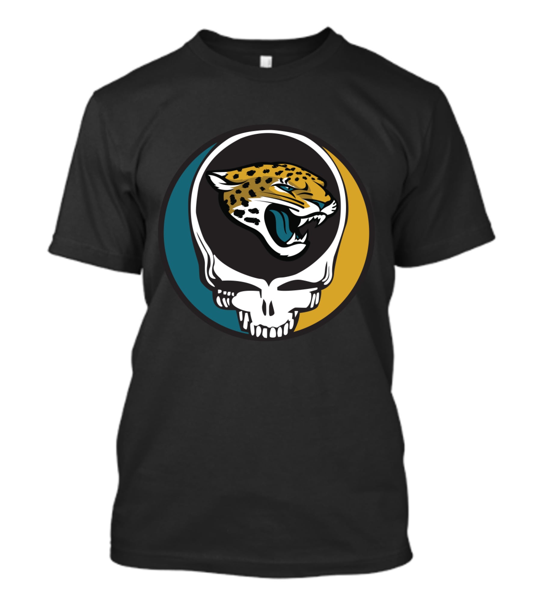 Grateful Dead Jacksonville Jaguars Logo Skull T-Shirt