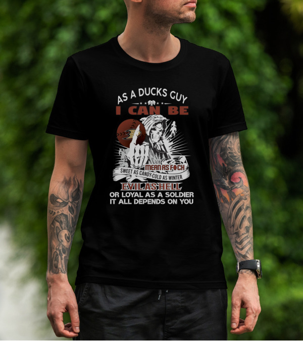 Anaheim Ducks Grim Reaper Guy As I Can Be Sweet Cold Mean Evil Loyal T-Shirt