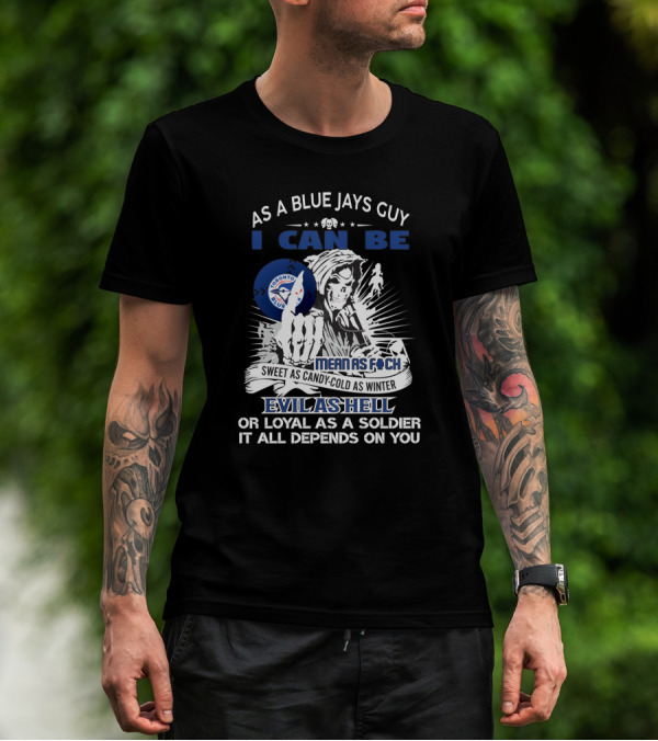 Toronto Blue Jays Fan Grim Reaper Sweet Candy Cold Winter Evil Loyal Soldier T-Shirt