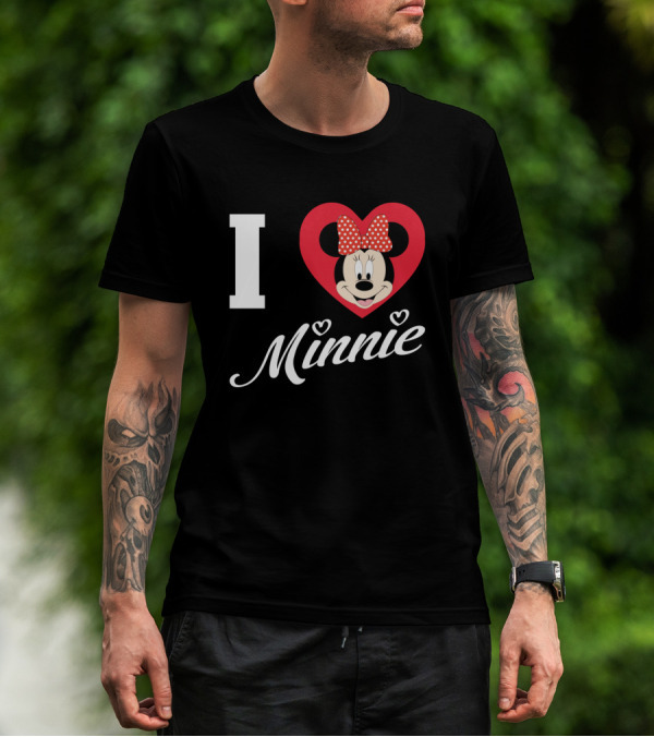 I Heart Minnie Mouse Bow Polka Dot Magic T-Shirt