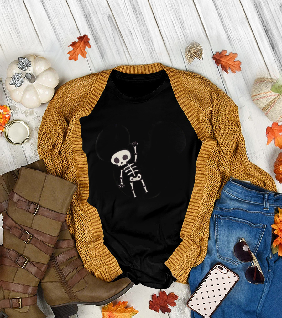 Skeleton Mickey Halloween T T-Shirt