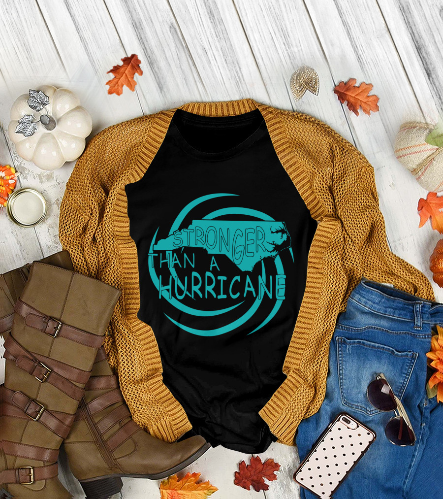 Stronger Than A Hurricane North Carolina Swirl T-Shirt
