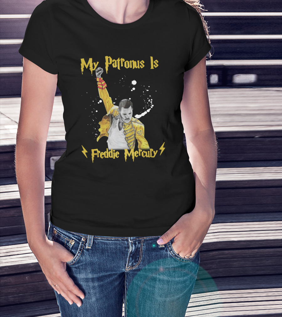 My Patronus Is Freddie Mercury Magic Lightning T-Shirt