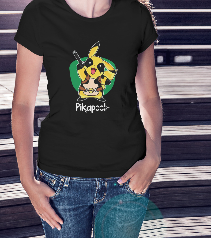 Pikapool Pikachu Deadpool Fusion T-Shirt