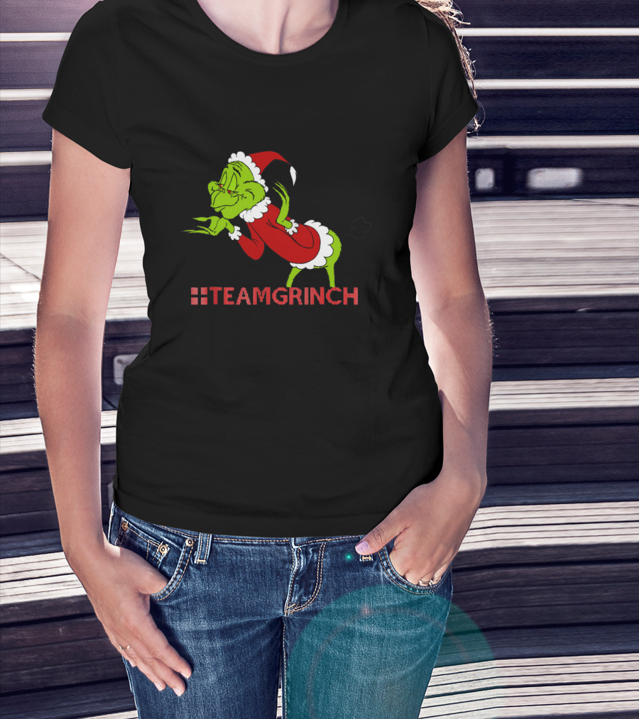 Team Grinch Resting Grinches Face Christmas T-Shirt