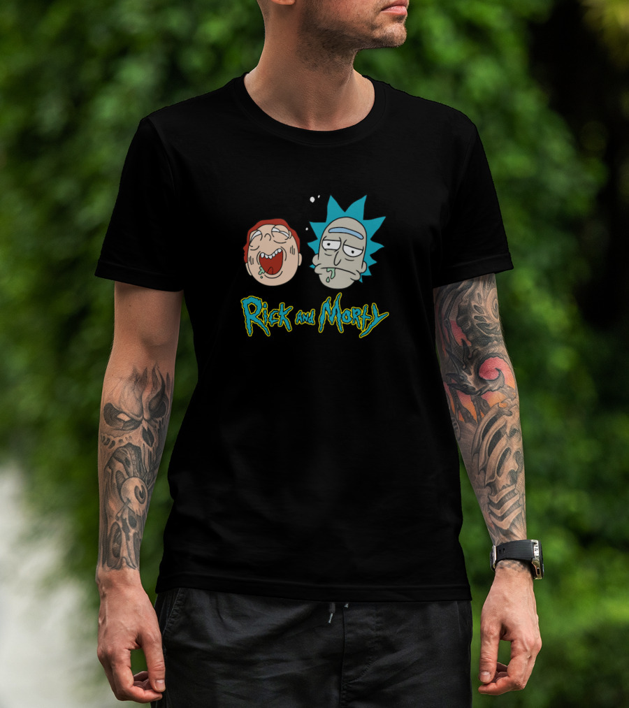Rick And Morty Funny Faces Retro Style T-Shirt