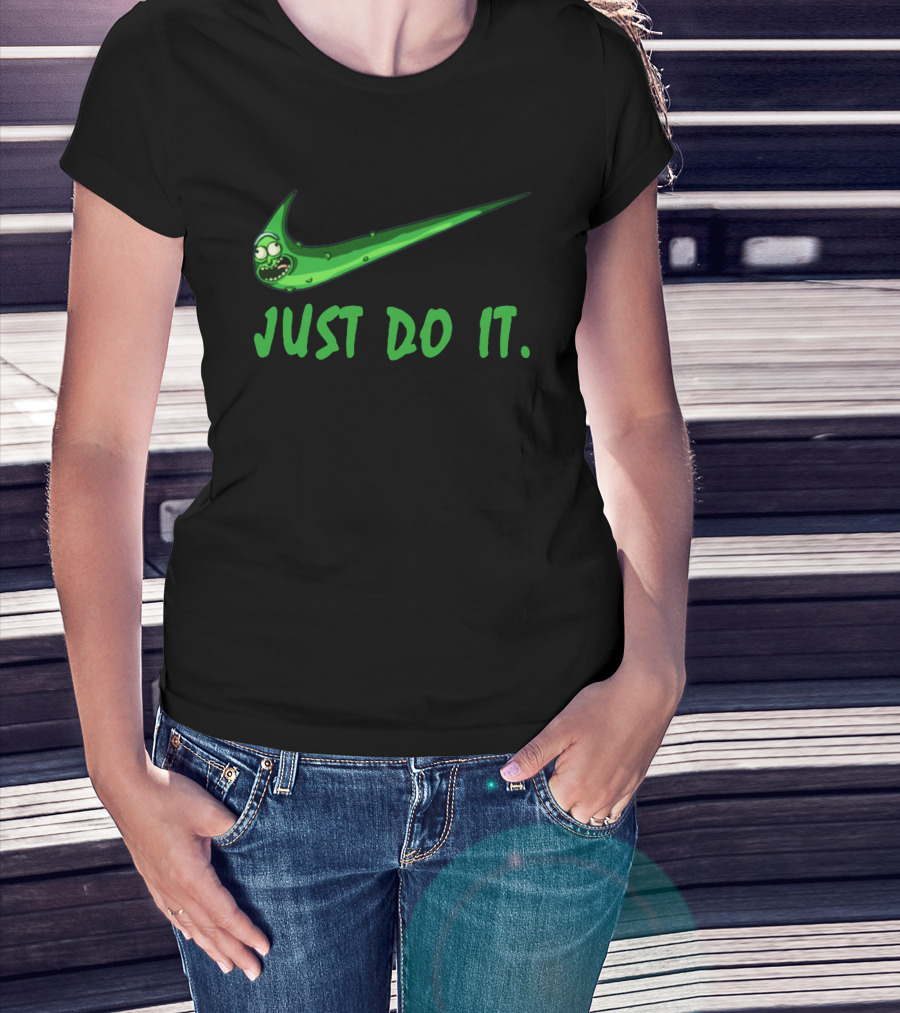 Just Do It Pickle Rick Nike T-Shirt